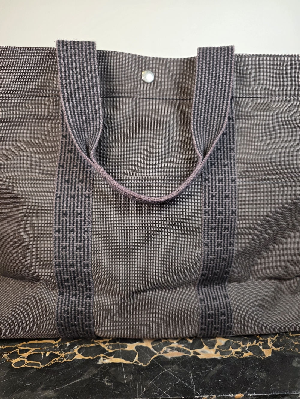 Vintage Hermes Herline TGM Tote 1990s Authentic - Picture 9 of 12